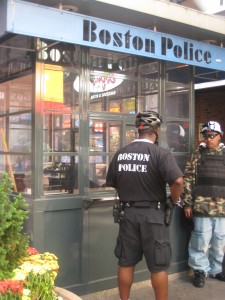 Boston Police Kiosk Downtown